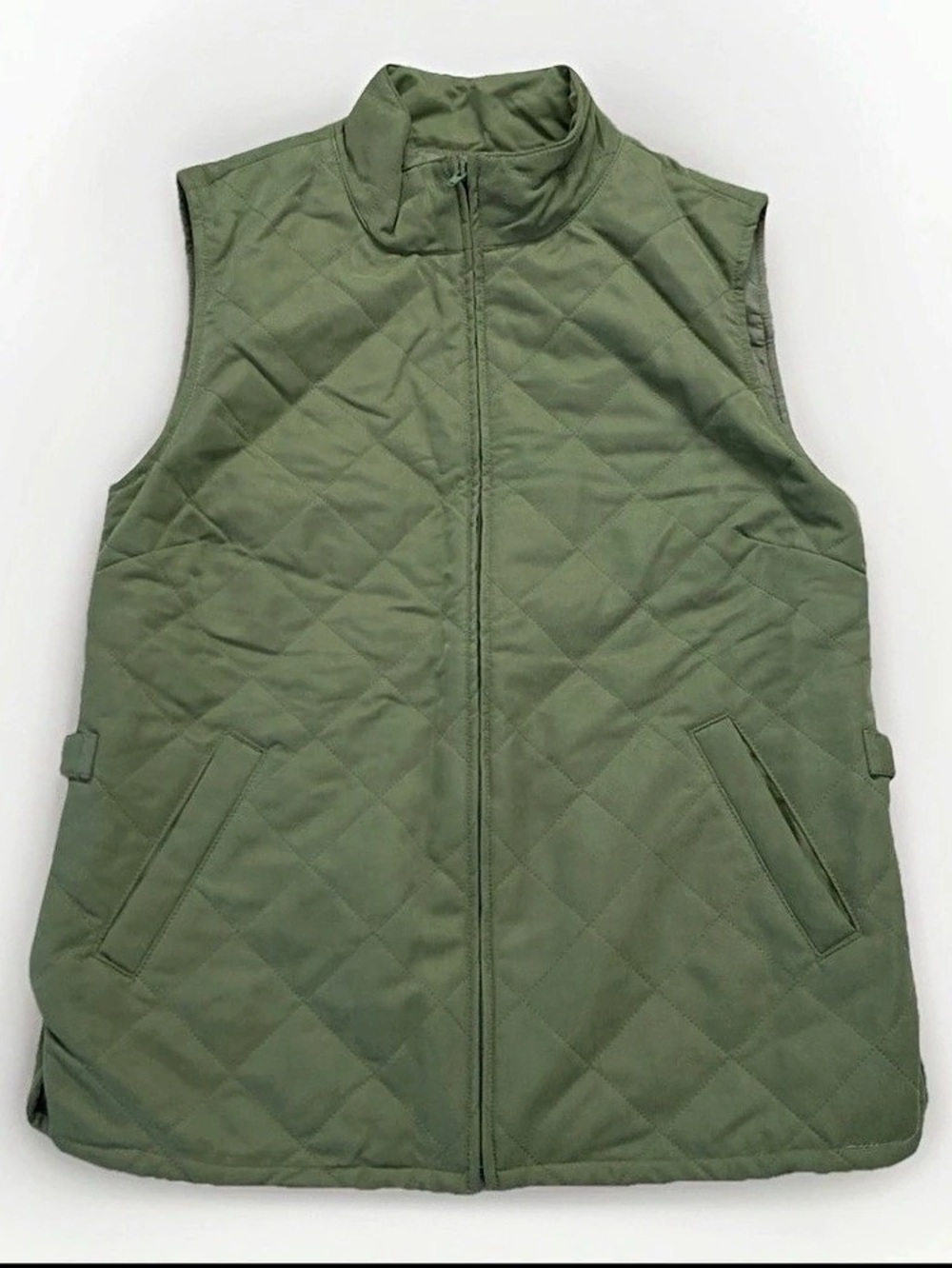ORVIS Quilted Vest in Green Size Small30